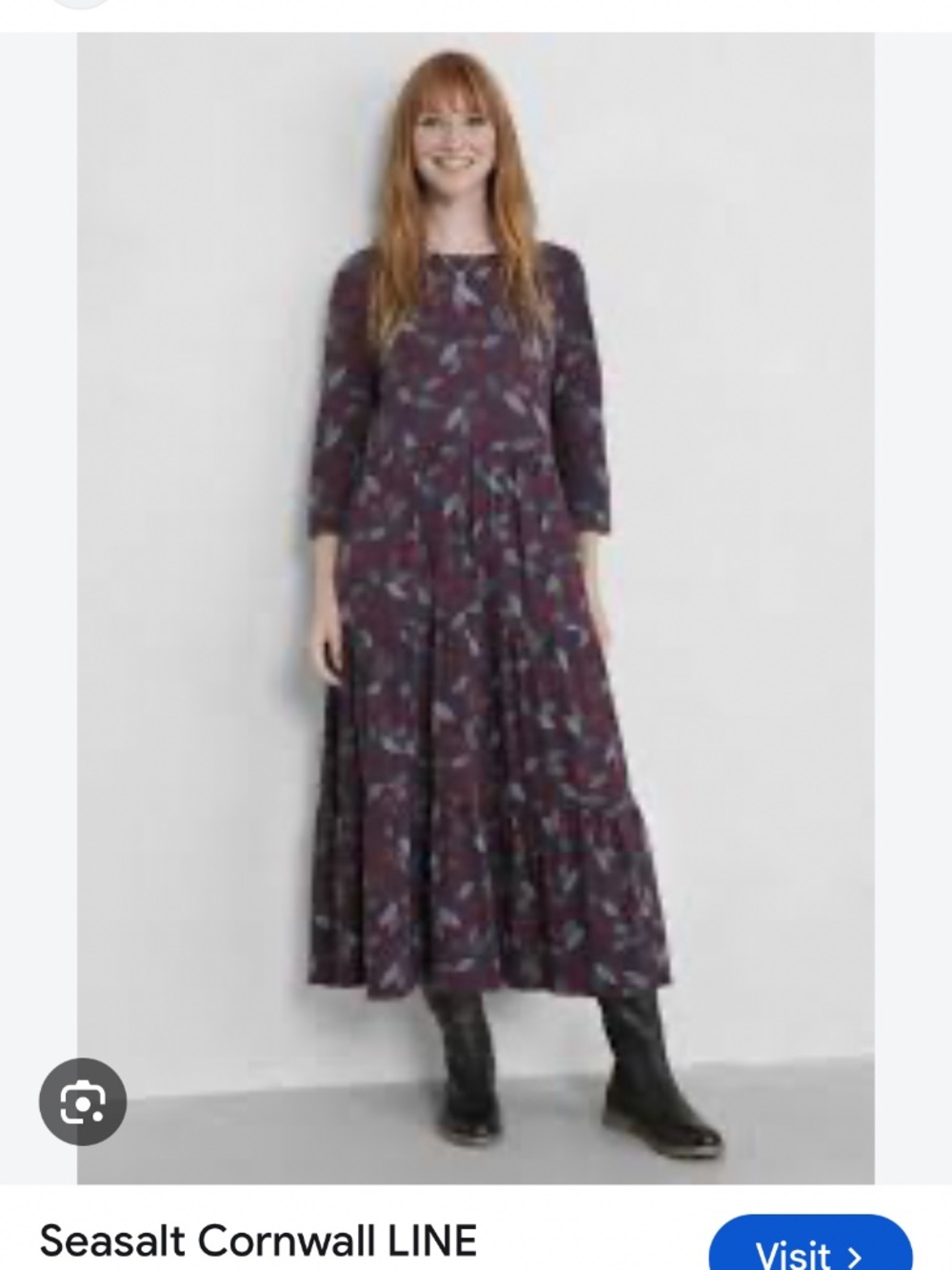 Seasalt Cornwall Size 12 Tiered Cotton Dress